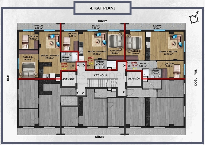 Investment project in Antalya city center 