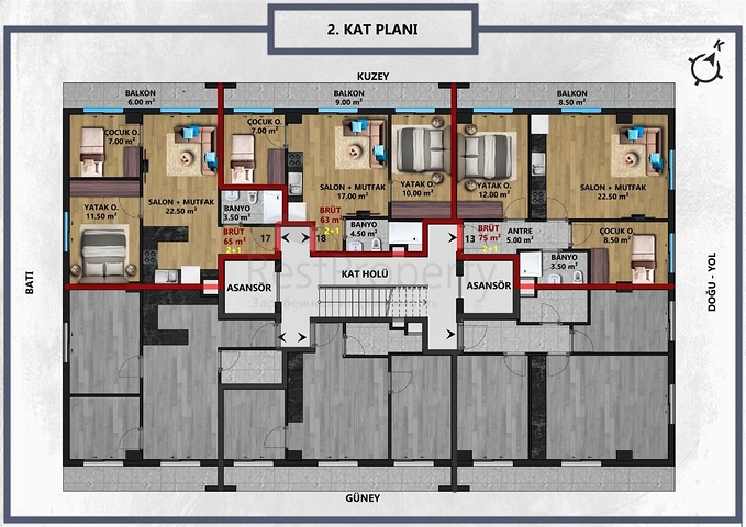 Investment project in Antalya city center 