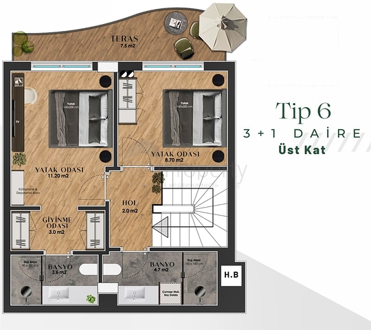 An investment project in the Guzeloba - Antalya microdistrict