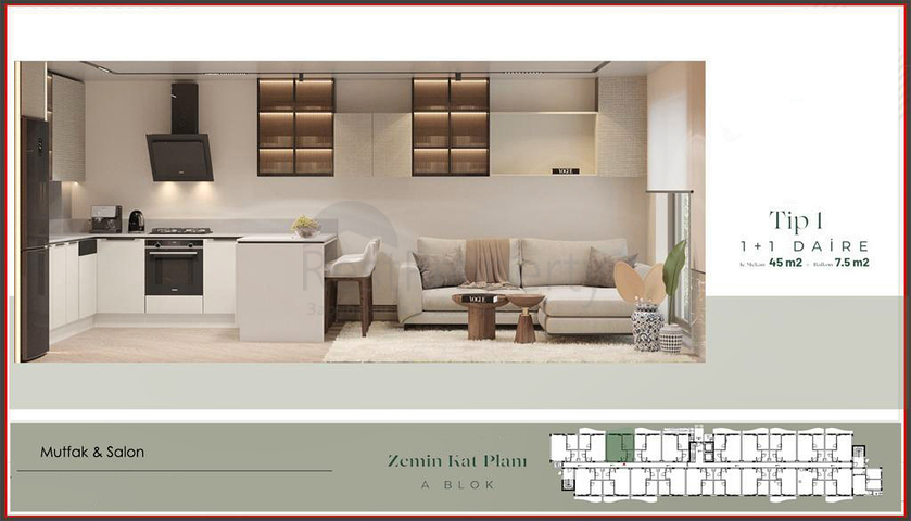 An investment project in the Guzeloba - Antalya microdistrict