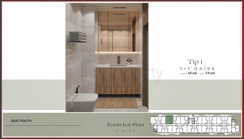 An investment project in the Guzeloba - Antalya microdistrict