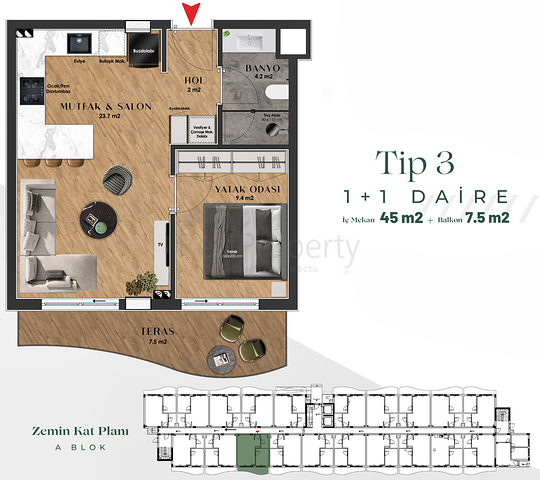 An investment project in the Guzeloba - Antalya microdistrict