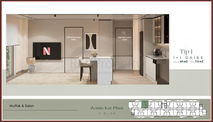 An investment project in the Guzeloba - Antalya microdistrict