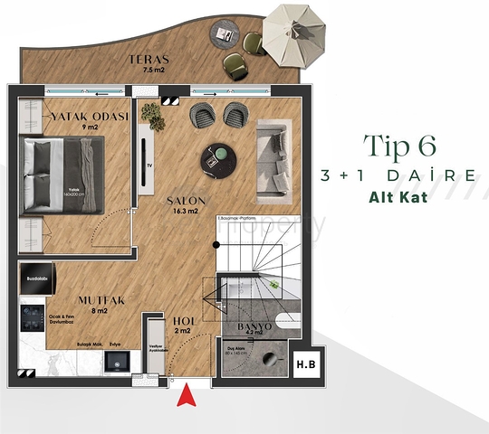 An investment project in the Guzeloba - Antalya microdistrict