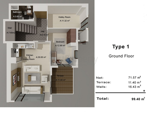 Villas in the neighborhood of Hadjisekiler - Antalya