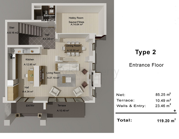 Villas in the neighborhood of Hadjisekiler - Antalya