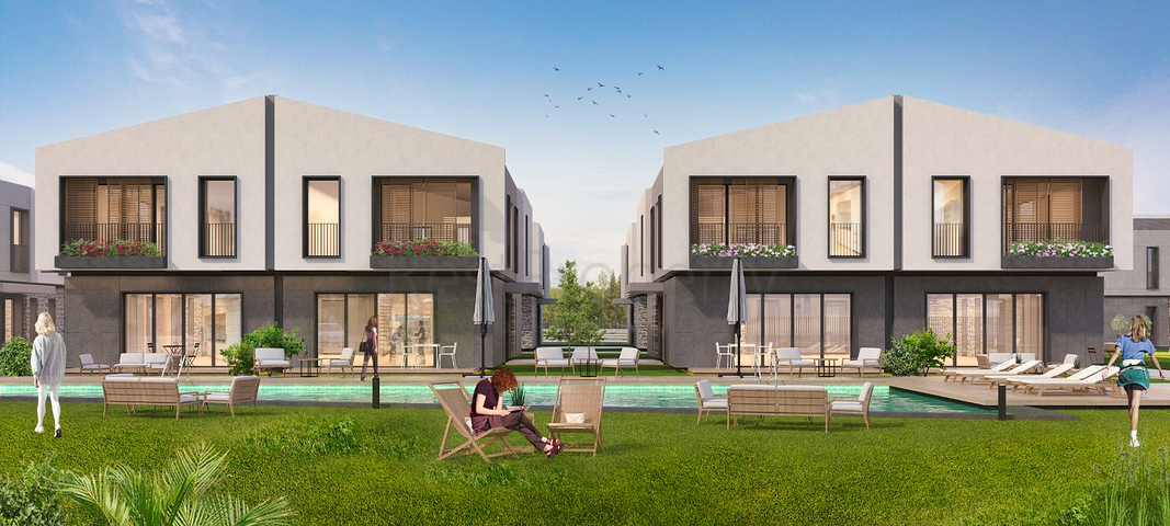 5+1 villas in the complex, in the area of Doshemealti - Antalya