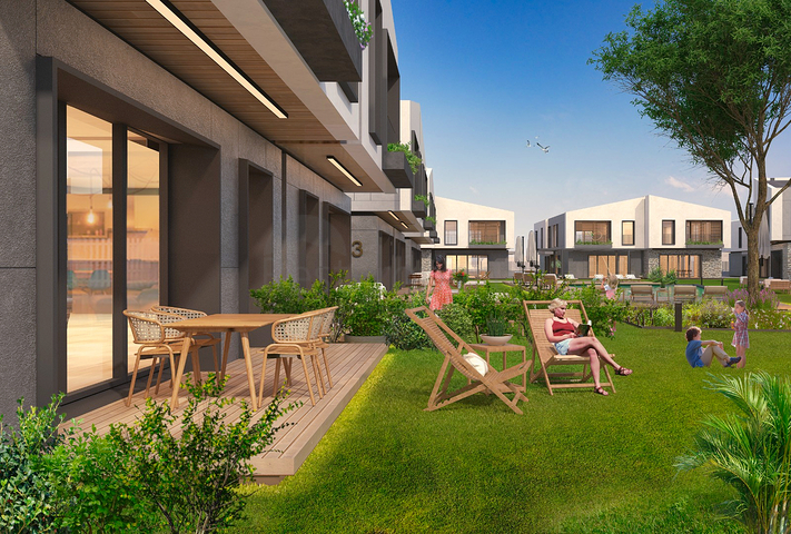 5+1 villas in the complex, in the area of Doshemealti - Antalya