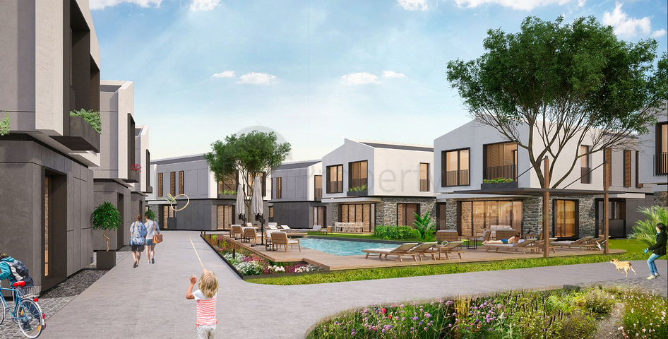 5+1 villas in the complex, in the area of Doshemealti - Antalya