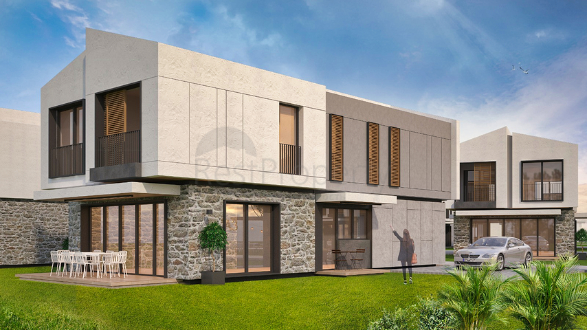 5+1 villas in the complex, in the area of Doshemealti - Antalya