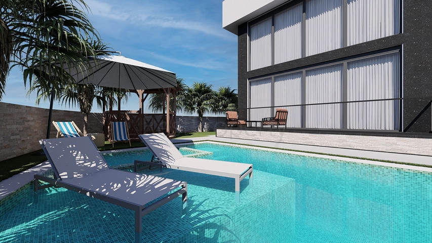 4+1 villas in Kemer - Antalya area