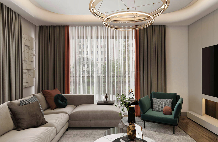 Apartments 2+1 and 3+1 in the elite area of Antalya