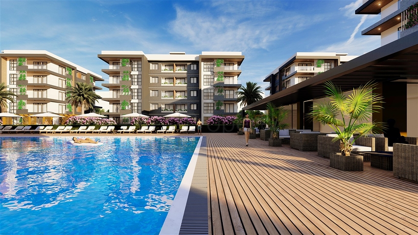 Apartments 2+1 and 3+1 in the elite area of Antalya