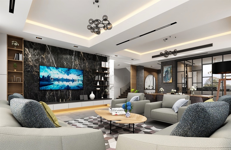 5+2 villa in Mollayusuf - Antalya neighborhood