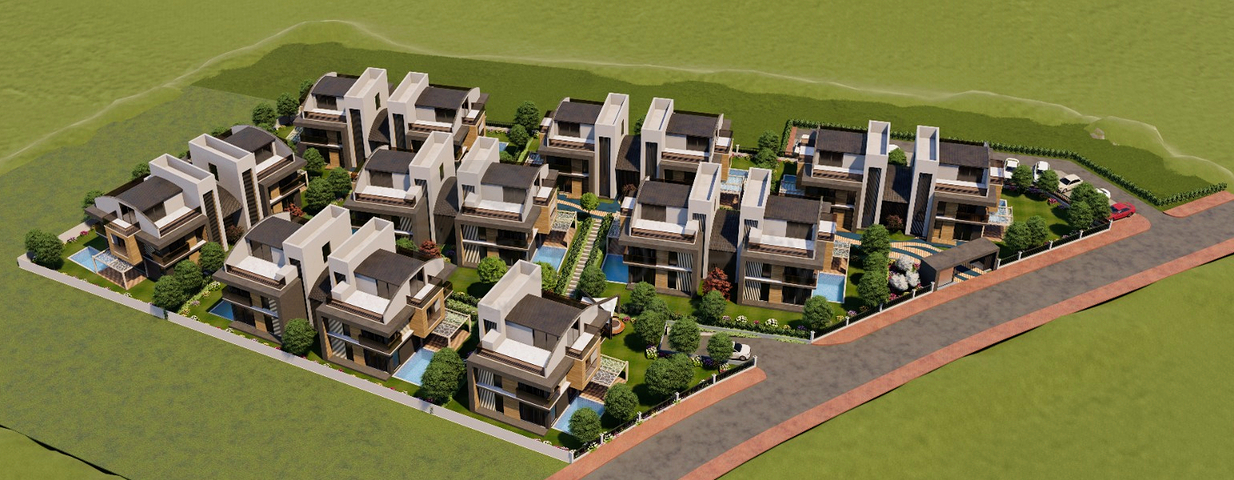 5+2 villa in Mollayusuf - Antalya neighborhood