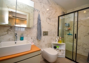 A 3+1 apartment in the Guzeloba - Antalya neighborhood