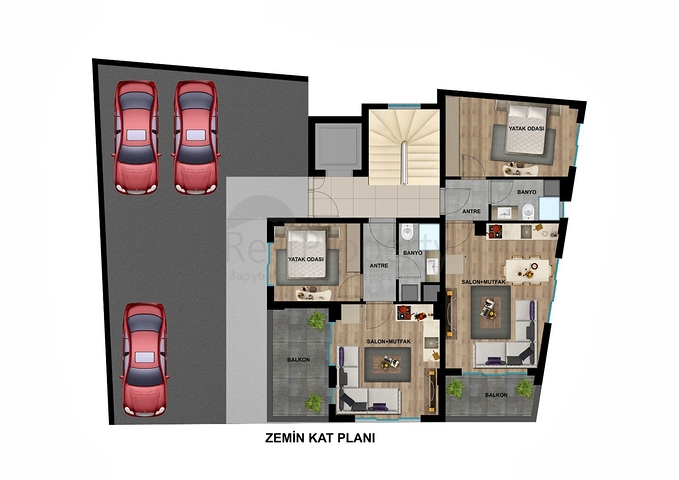 1+1 apartments in Yuksekalan - Antalya neighborhood 