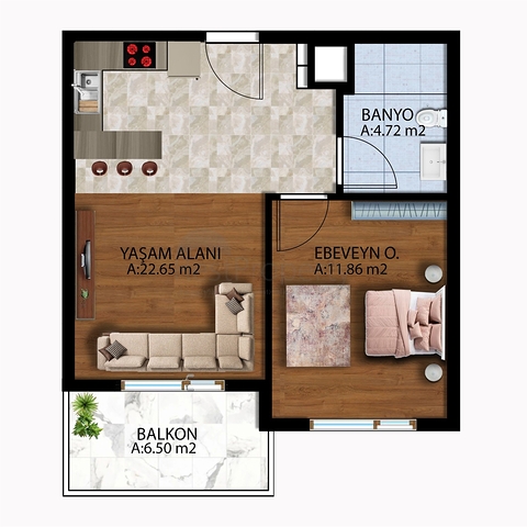 Investment project in the Altyntas - Antalya area 