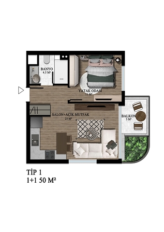 Investment project in the Altyntas - Antalya area 
