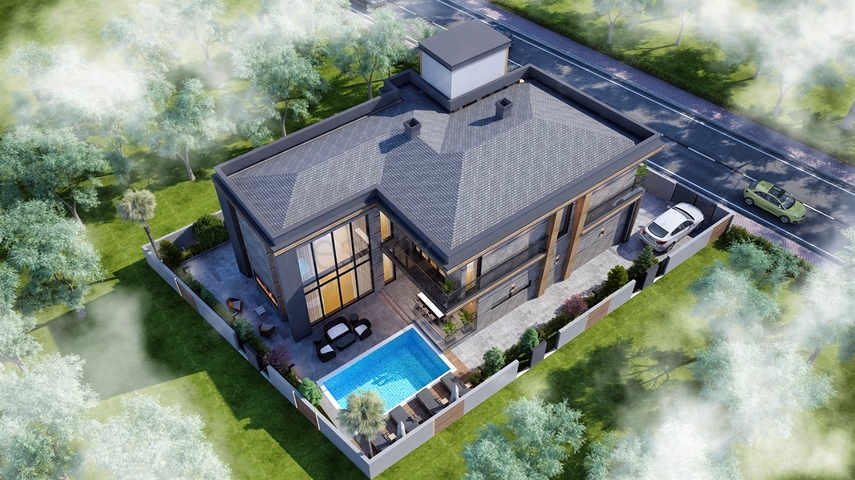 4+1 villa in Doshemealti - Antalya area 