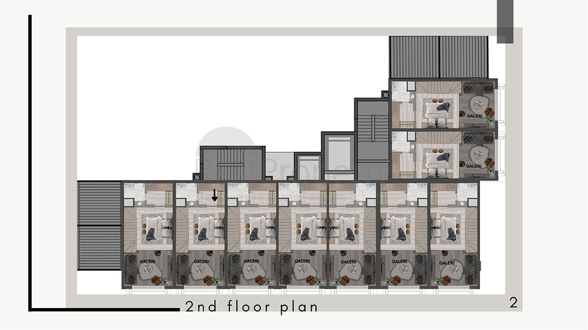 1+1 apartments in Kepez - Antalya area 