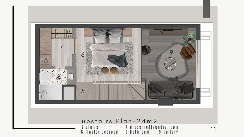 1+1 apartments in Kepez - Antalya area 