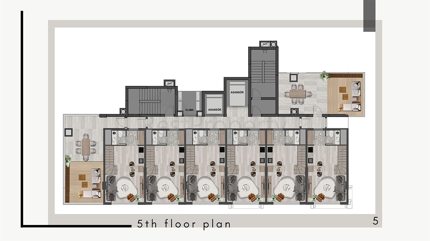 1+1 apartments in Kepez - Antalya area 