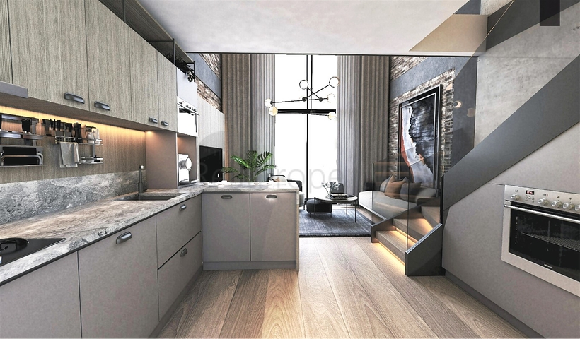 1+1 apartments in Kepez - Antalya area 