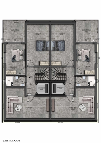 5+1 villa in Mollayusuf - Antalya neighborhood