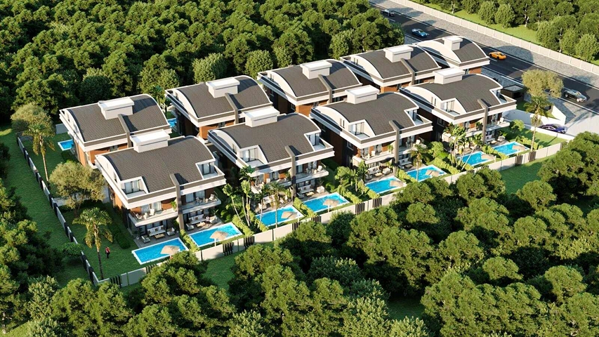5+1 villa in Mollayusuf - Antalya neighborhood
