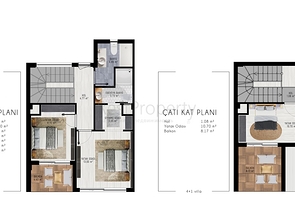 4+1 apartment in Altyntas - Antalya area 