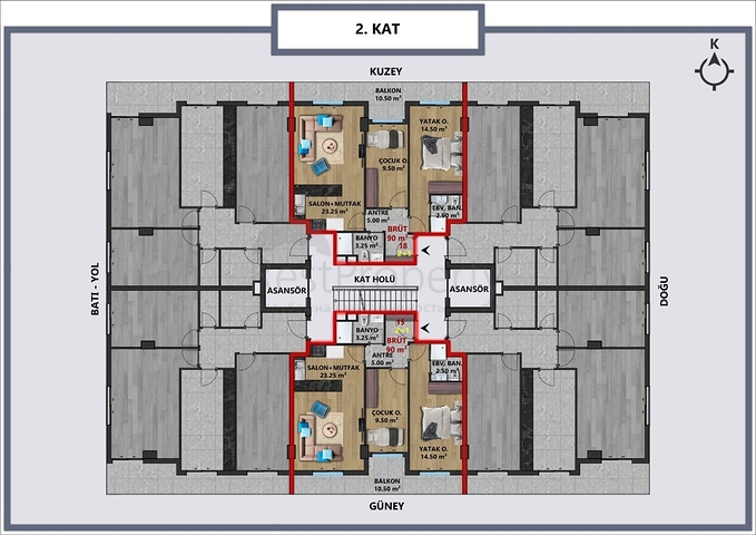 Investment project in Antalya city center  