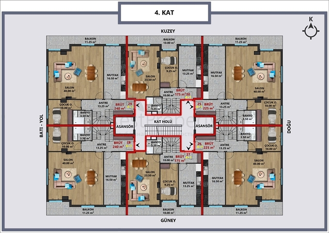 Investment project in Antalya city center  
