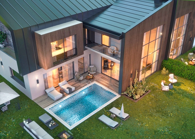 4+1 villas in Doshemealti - Antalya area 