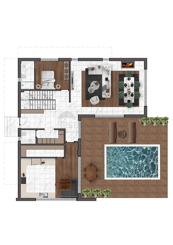 4+1 villas in Doshemealti - Antalya area 