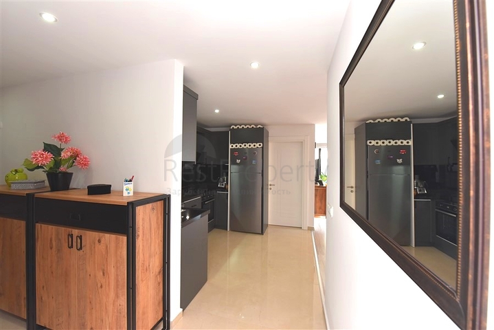 Apartment 2+1 in a residential complex with hotel infrastructure.