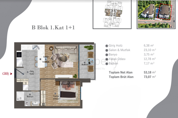 Investment project in the Altyntas - Antalya area