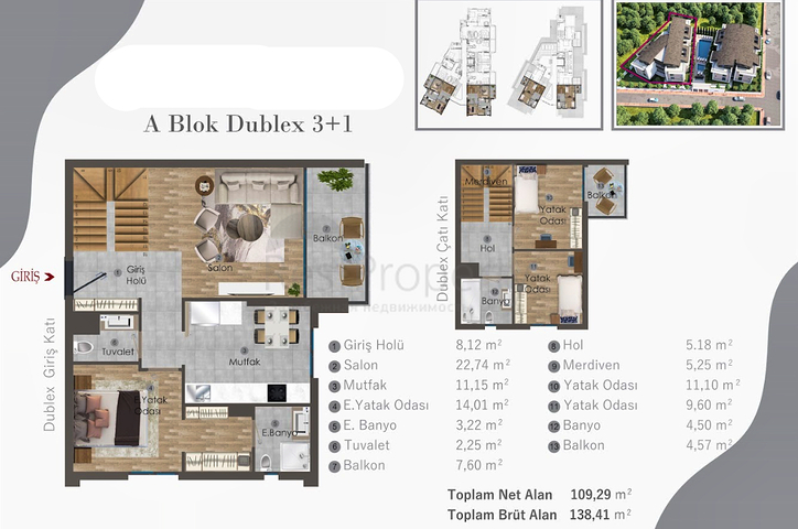 Investment project in the Altyntas - Antalya area