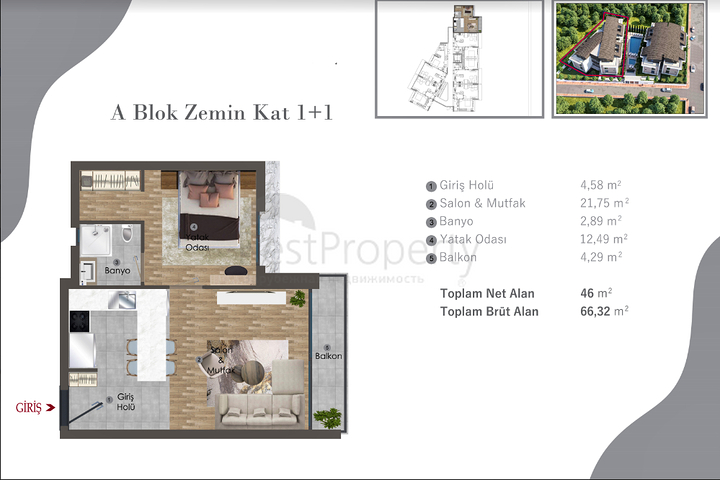 Investment project in the Altyntas - Antalya area