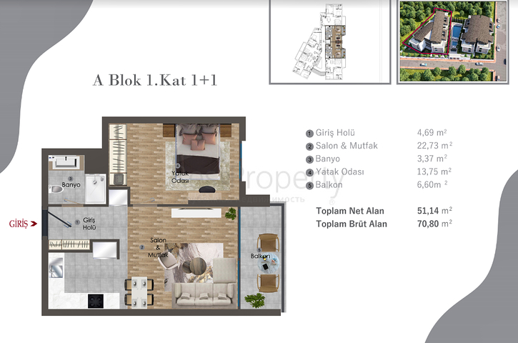 Investment project in the Altyntas - Antalya area