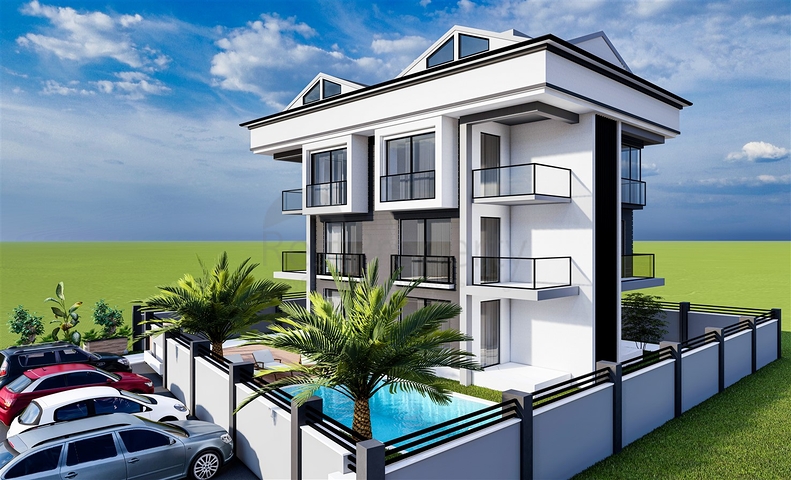 1+1 and 3+1 duplex apartments in Kemer - Antalya area 