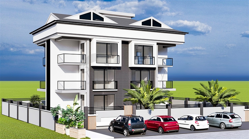 1+1 and 3+1 duplex apartments in Kemer - Antalya area 