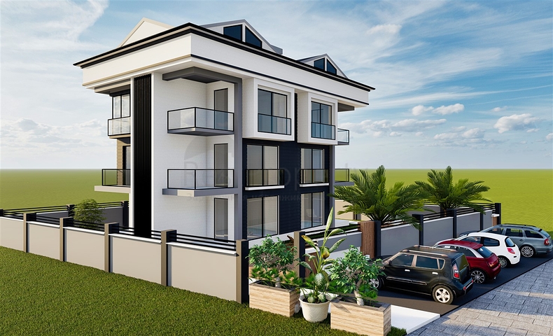 1+1 and 3+1 duplex apartments in Kemer - Antalya area 