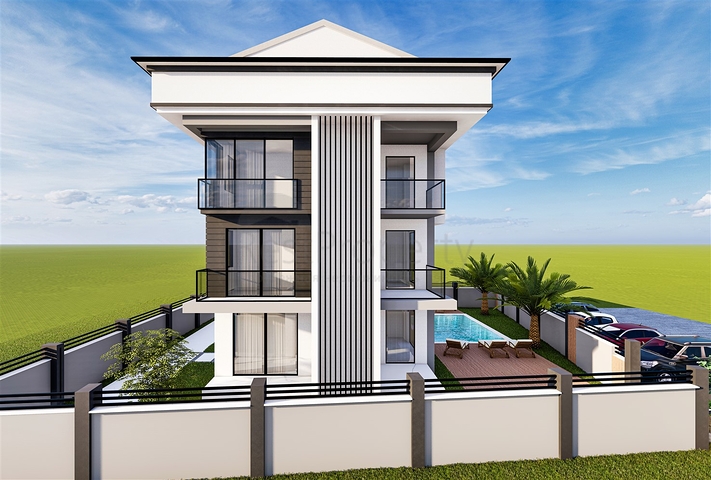 1+1 and 3+1 duplex apartments in Kemer - Antalya area 