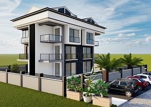 1+1 and 3+1 duplex apartments in Kemer - Antalya area 