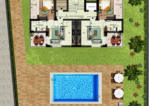 1+1 and 3+1 duplex apartments in Kemer - Antalya area 