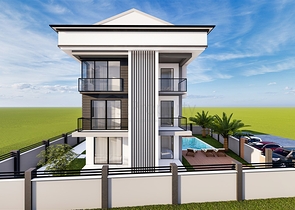 1+1 and 3+1 duplex apartments in Kemer - Antalya area 
