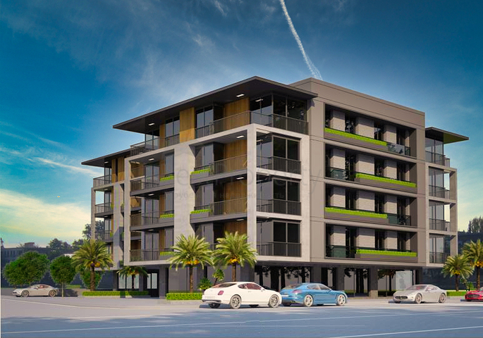 1+1 apartments in Antalya city center 