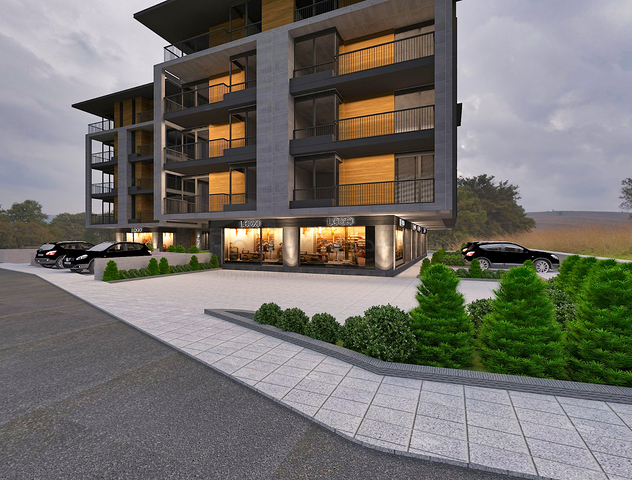 1+1 apartments in Antalya city center 