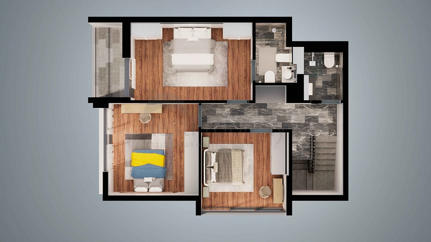 Villa layout 3+1, 4+2 in the area of Altyntas - Antalya 